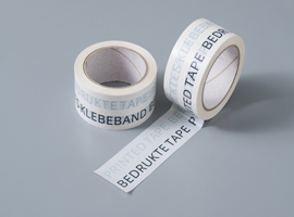 White printed tape